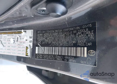 2015 Toyota Prius V Five из США, поврежденный, VIN JTDZN3EU8FJ022434